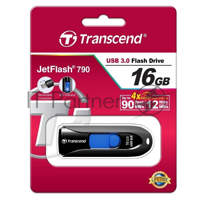 Носитель информации Transcend USB Drive 16Gb JetFlash 790 TS16GJF790K {USB 3.0}