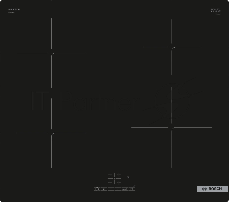 Индукционная варочная поверхность Bosch Serie 4 PUE61KBB5E