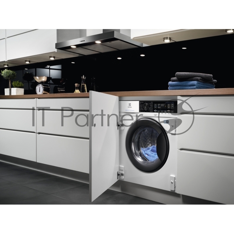 Встраиваемая стиральная машина ELECTROLUX/ Встраиваемая стирально-сушильная машина,загрузка 8кг, Сушка 4 кг, 1600 об/мин, A, дисплей, защита от протечек,панель управления на английском языке