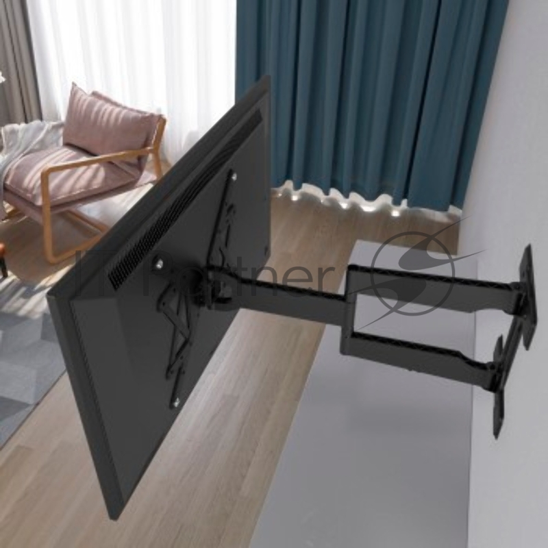 Кронштейн для телевизора Hama FULLMOTION TV Slim черный 32-65 макс.50кг настенный поворот