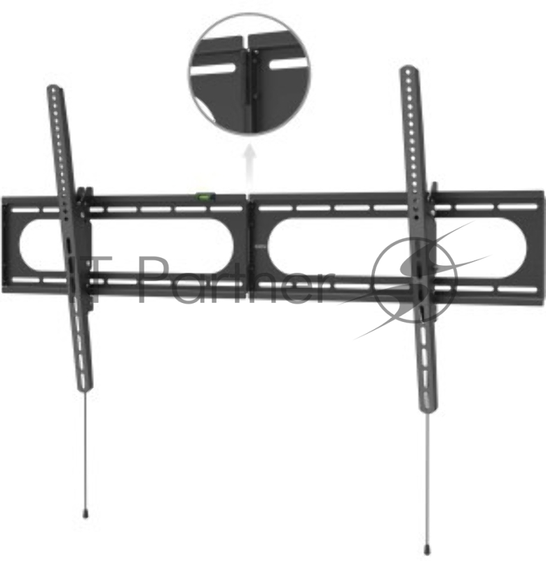 Кронштейн для телевизора Hama Strong черный 37-120 макс.100кг настенный наклон