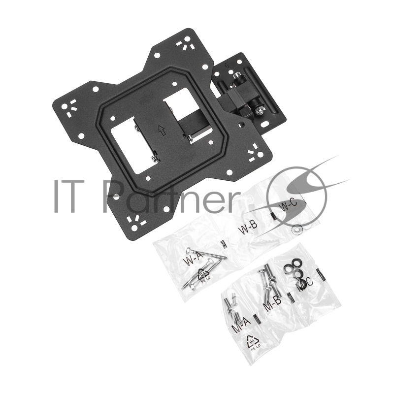 Кронштейн для телевизора 23- 43, наклонно-поворотный серия Home REXANT (одно колено)