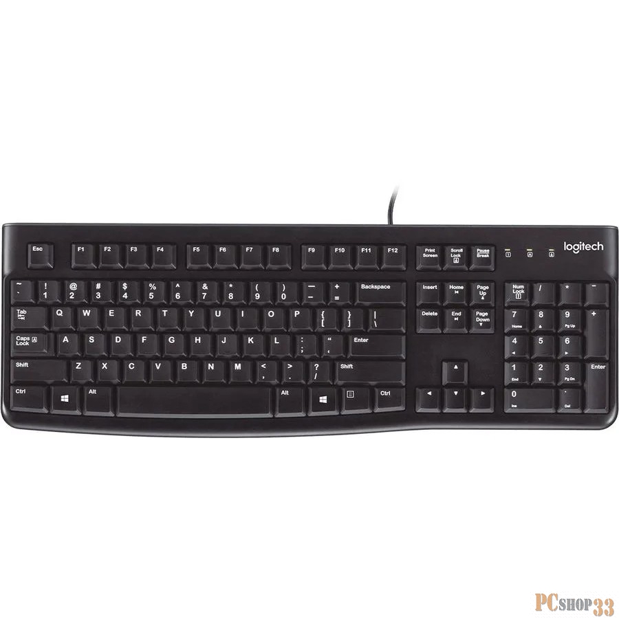 Клавиатура Logitech K120 черный (920-002508)
