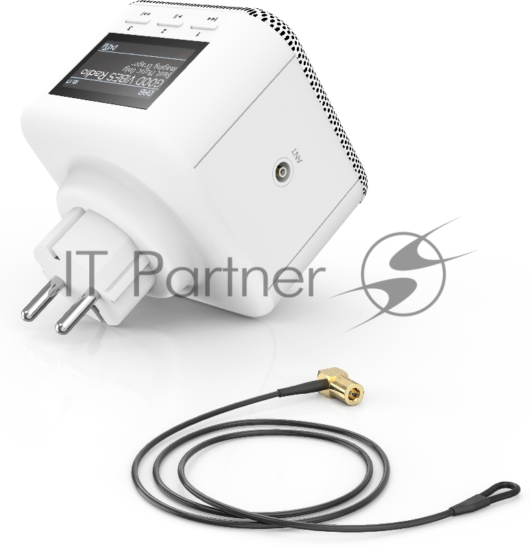 Радиоприемник портативный Hama DIR45BT белый USB