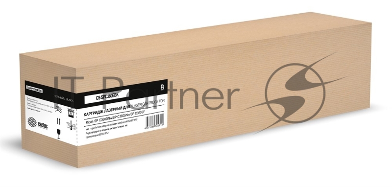 Картридж лазерный Cactus CS-SPC360EBK 408184 черный (7000стр.) для Ricoh SP C360DNw/SP C360SNw/SP C360SF