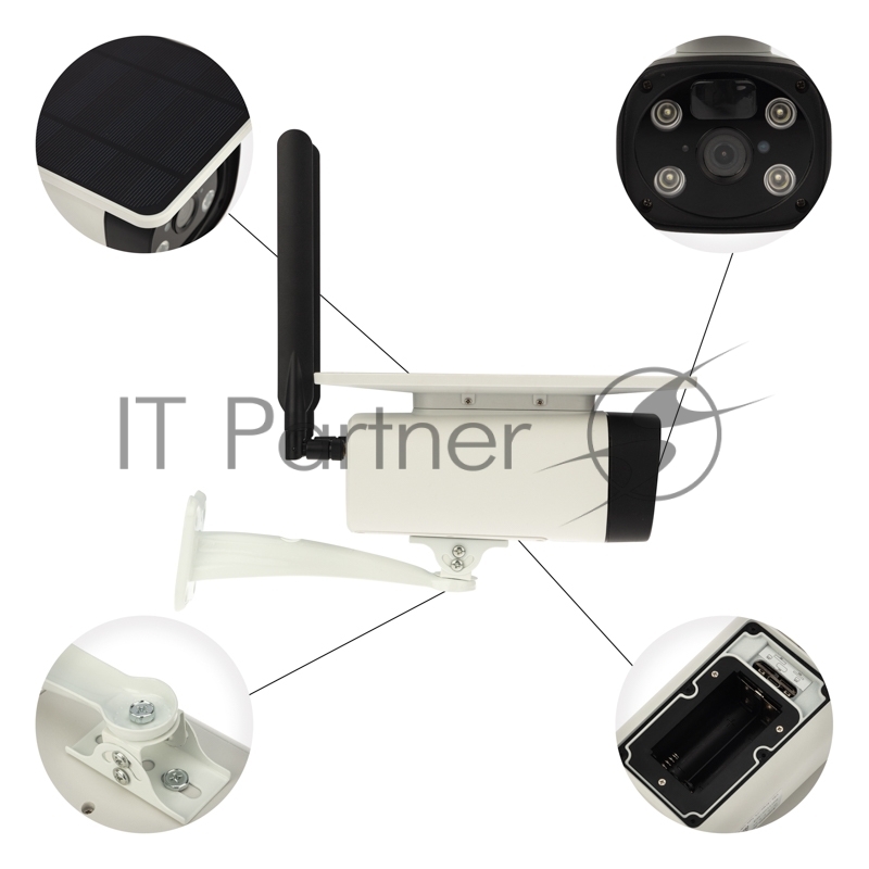 Умная автономная беспроводная Wi-Fi камера SECURIC