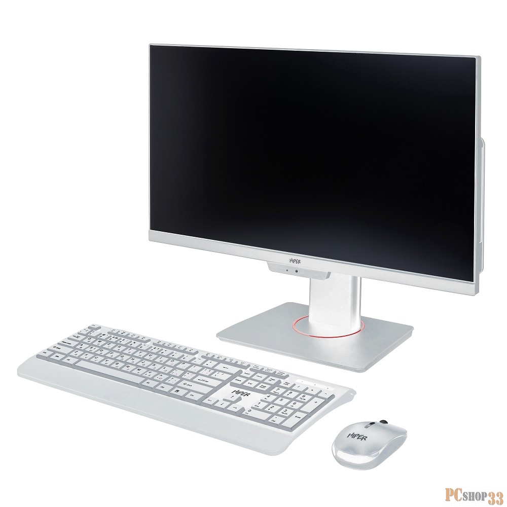 Моноблок Hiper V12 23.8 Full HD i3 10105 (3.7) 16Gb SSD512Gb UHDG Linux Astra GbitEth WiFi BT клавиатура мышь Cam белый 1920x1080