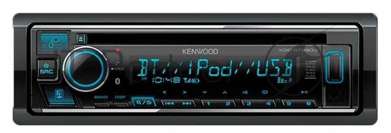 Автомагнитола JVC KDC-BT660U 1DIN 4x45Вт