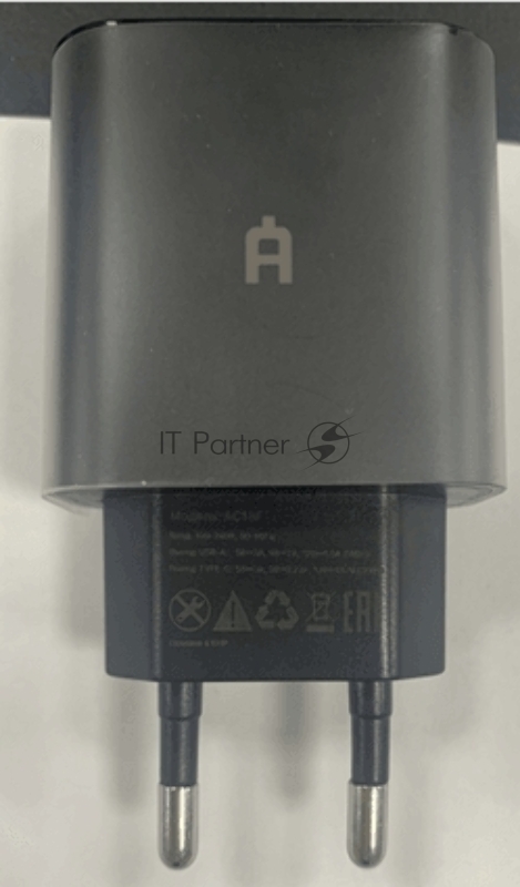 Сетевое зарядное устройство Alteracs USB Type C AC18F Black