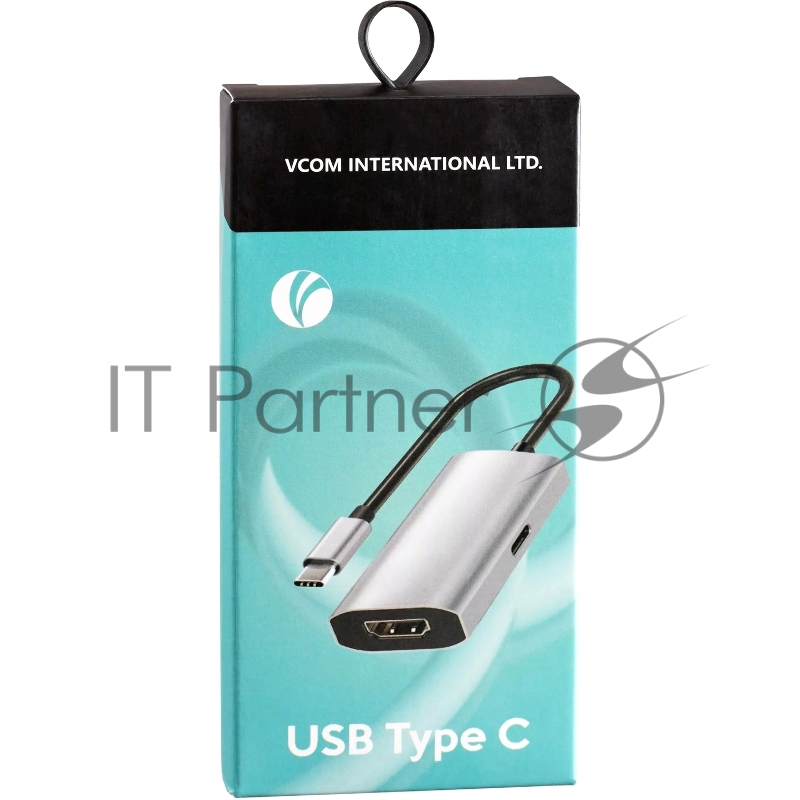 Адаптер VCOM CU452A USB 3.1 Type-Cm --> HDMI A(f) , 4K@60Hz, PD charging, Alum Shell, VCOM <CU452A>