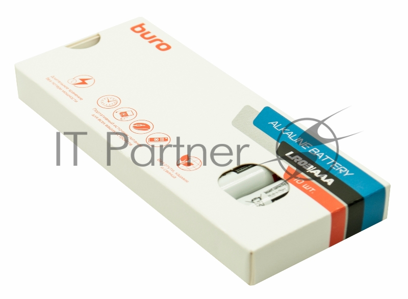Батарея Buro Alkaline LR03 AAA (10шт) коробка