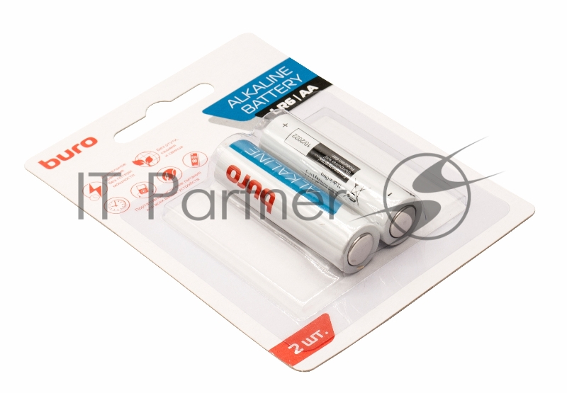 Батарея Buro Alkaline LR6 AA (2шт) блистер