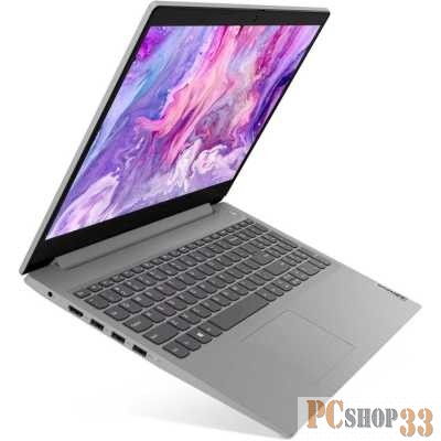 Ноутбук 15.6 IPS FHD Lenovo IdeaPad 3 grey (Core i3 1115G4/8Gb/256Gb SSD/noDVD/VGA int/no OS) (82H8005HRK)