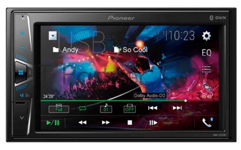 Автомагнитола Pioneer DMH-G225BT 2DIN 4x50Вт