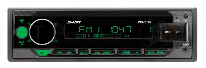 Автомагнитола Swat WX-2107 1DIN 4x50Вт