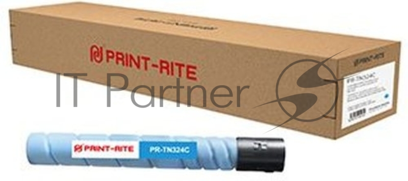 Картридж лазерный Print-Rite TFK907CPRJ PR-TN324C TN324C голубой (26000стр.) для Konica Minolta bizhub C258/C308/C368