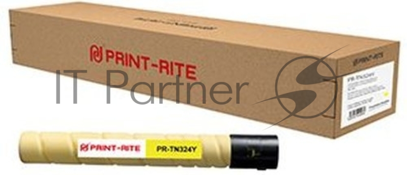 Картридж лазерный Print-Rite TFK909YPRJ PR-TN324Y TN324Y желтый (26000стр.) для Konica Minolta bizhub C258/C308/C368