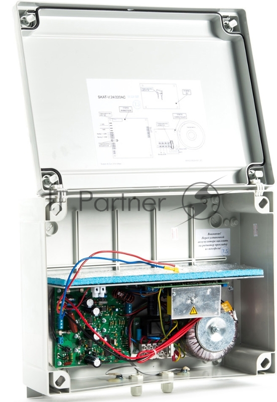 154 SKAT- V.24/220AC источник питания, 24VAC, 220VAC, Р=150ВА, 2 термостата 12Ач