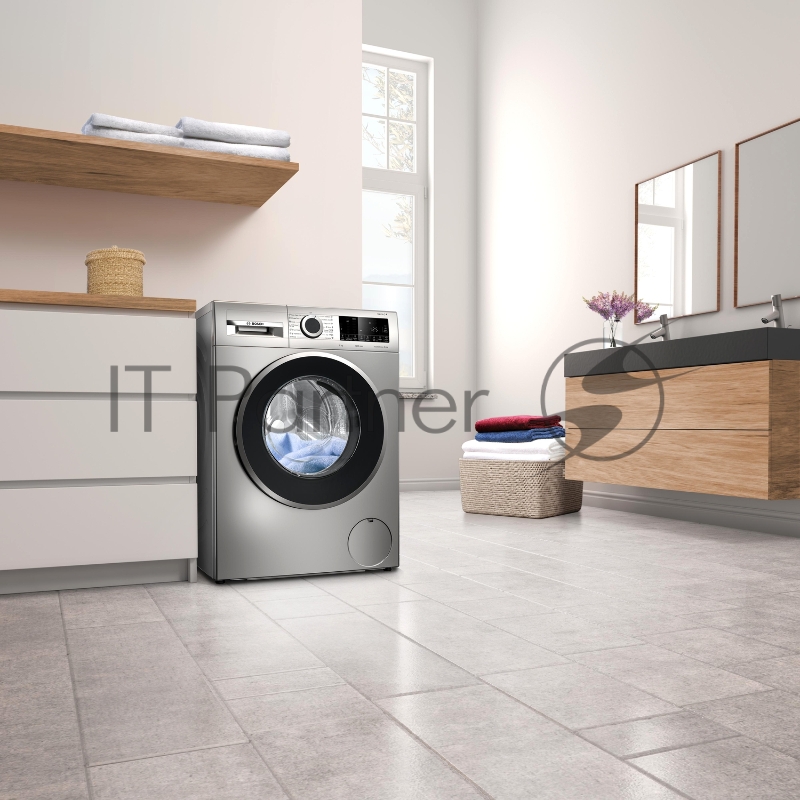 !! Фронтальная загрузка, 9 кг,1200 об/мин,EcoSilence Drive,AquaStop,таймер,замачива загрузка, серебристый Inox