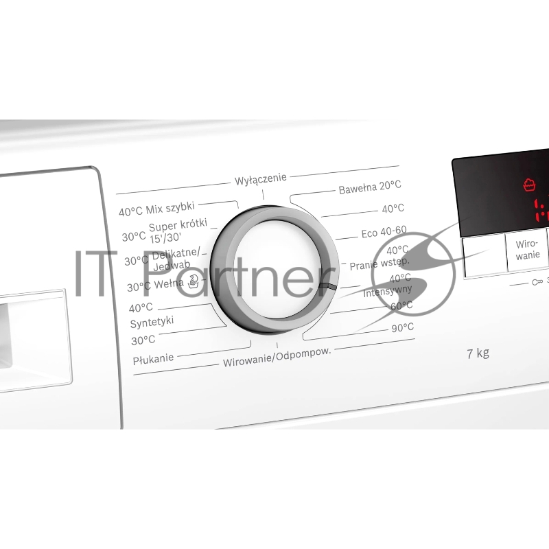 Фронтальная загрузка, 7 кг,1000 об/мин, Габариты: 84.8x59.8x54.6 см, белая , панель на польском языке EcoSilence Drive