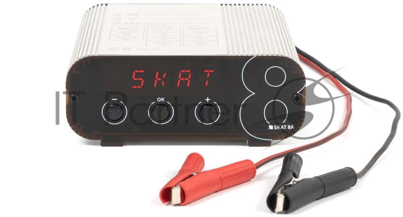 248 Компактное автоматическое зарядное устройство для аккумуляторов (АКБ), заряжает все типы свинцово-кислотных АКБ, включая автомобильные. Ток заряда до 8А. IP 50.