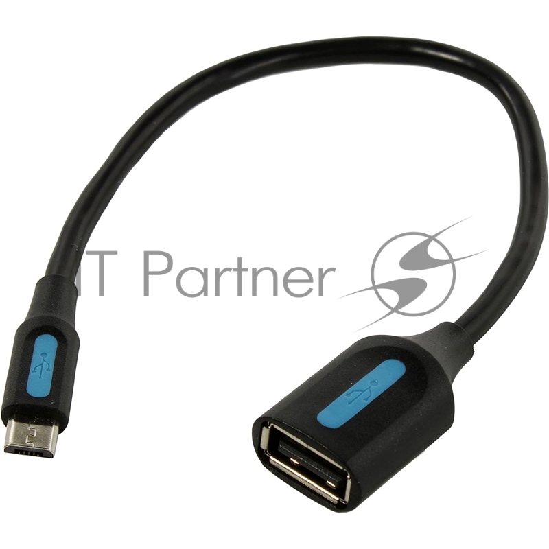 Адаптер переходник Vention OTG USB 2.0 AF/micro B 5pin - 0.15м