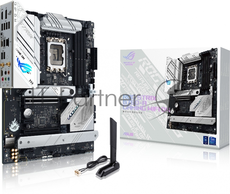 Материнская плата Asus ROG STRIX B760-A GAMING WIFI D4 Soc-1700 Intel B760 4xDDR4 ATX AC`97 8ch(7.1) 2.5Gg RAID+HDMI+DP