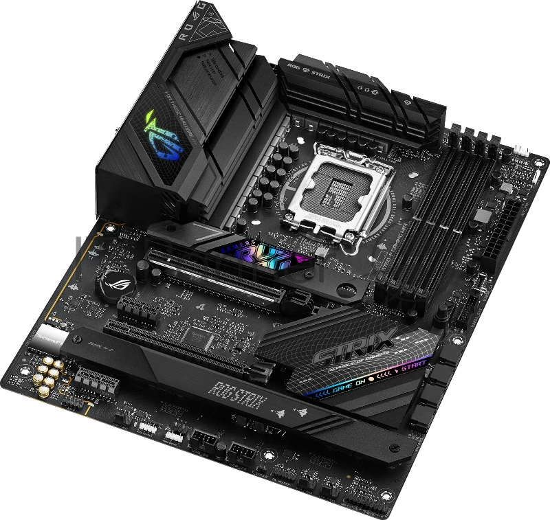 Материнская плата Asus ROG STRIX B760-F GAMING WIFI Soc-1700 Intel B760 4xDDR5 ATX AC`97 8ch(7.1) 2.5Gg RAID+HDMI+DP