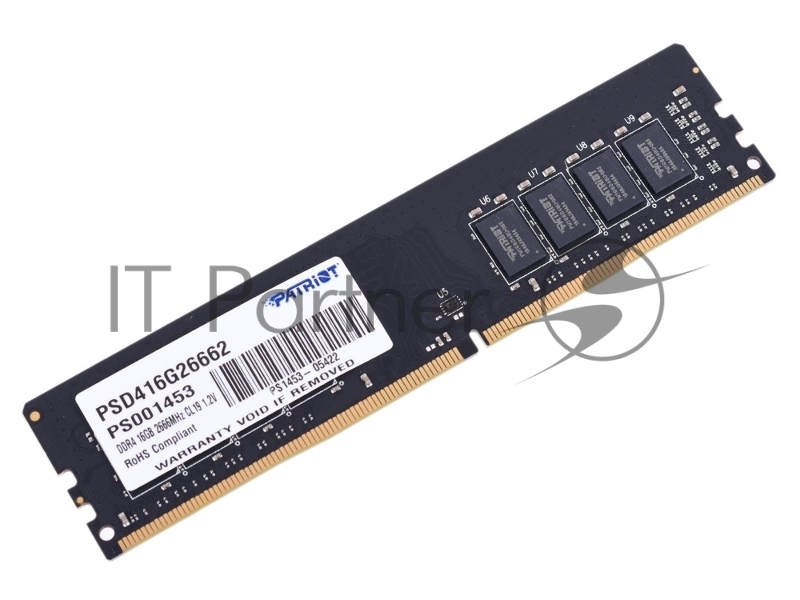 Модуль памяти Patriot UDIMM DDR4 SL 16GB 2666MHZ