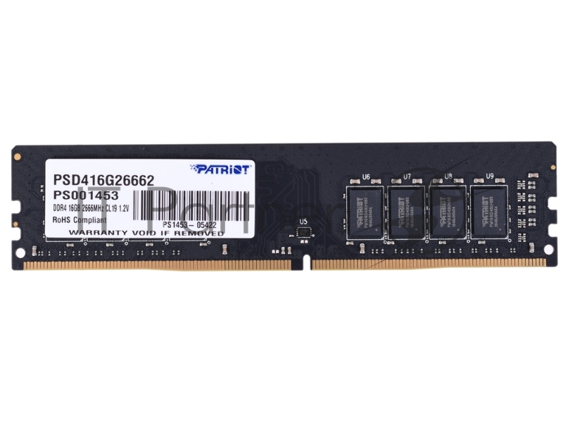 Модуль памяти Patriot UDIMM DDR4 SL 16GB 2666MHZ