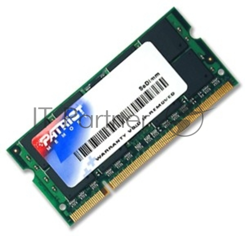 Модуль памяти Patriot SO-DIMM DDR2 2Gb 800MHz Patriot PSD22G8002S RTL PC2-6400 CL6 SO-DIMM 200-pin 1.8В