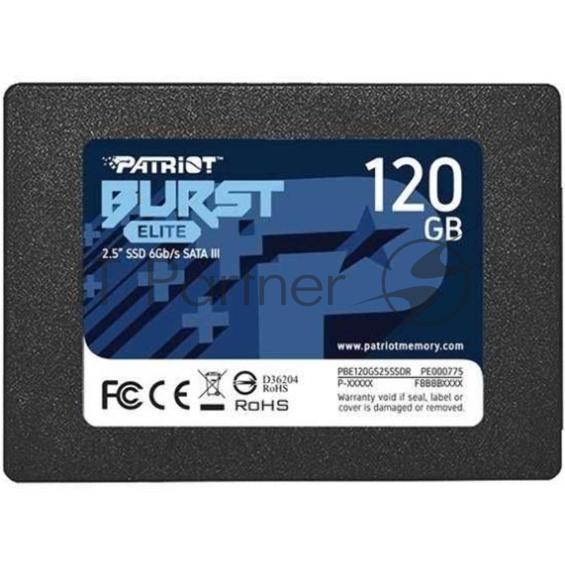 SSD накопитель Patriot SATA2.5 120GB BURST PBE120GS25SSDR PATRIOT