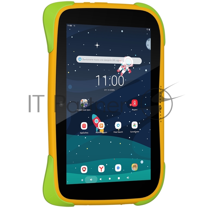 Планшет Topdevice Kids Tablet K8, 8.0 (1280x800) IPS display, Android 11 (Go edition) + HMS apps, up to 1.8GHz 4-core RK3566, 2/32GB, BT 4.1, WiFi, USB-C, microSD card slot, 0.3MP front cam + 2.0MP rear cam, 4000mAh bat, orange