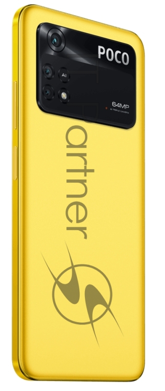 Смартфон POCO M4 Pro POCO Yellow (2201117PG), 16,33 см (6.43) 20:9 1080 x 2400, 2 x Cortex - A76 2.05 ГГц+6 x Cortex -A55 2.0 ГГЦ, 8 Core, 6 GB, 128 GB, 64 МП+ 8МП + 2МП + 2МП/16Mpix, 2 Sim, 2G, 3G, LTE, 5.2, WiFi 802.11 a/b/g/n/ac, NFC, A-GPS, GALIL