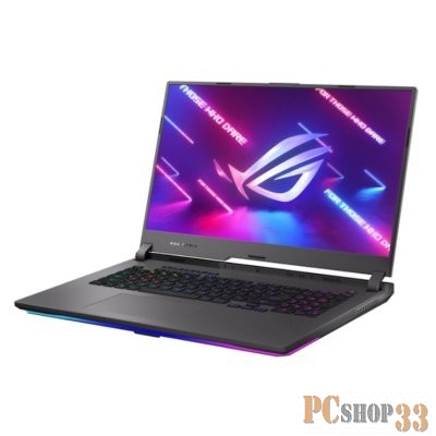Ноутбук ASUS ROG Strix SCAR 17 G713RS-KH021 AMD Rysen R9 6900HX/16Gb/1TB SSD/17.3 FHD 1920х1080 360HZ/ RTX 3080 Laptop GPU 8Gb/WiFi6/BT/Cam/ROG backpack/No OS /3Kg/Eclipse Gray/RU_EN_KEYBOARD
