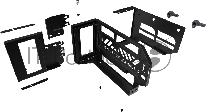 Cooler Master Vertical Graphics Card Holder Kit V3 with PCI-E 4.0 Riser Cable TBC Universal Vertical Graphics Card Holder Kit V3 with Riser Cable PCI-E 4.0 X16 (165 mm)