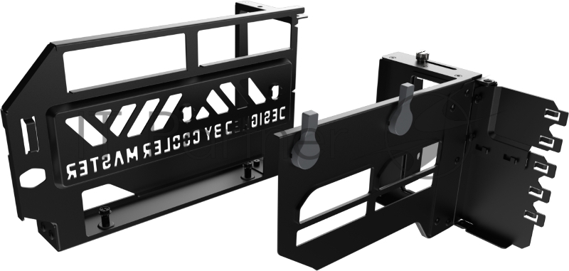 Cooler Master Vertical Graphics Card Holder Kit V3 with PCI-E 4.0 Riser Cable TBC Universal Vertical Graphics Card Holder Kit V3 with Riser Cable PCI-E 4.0 X16 (165 mm)