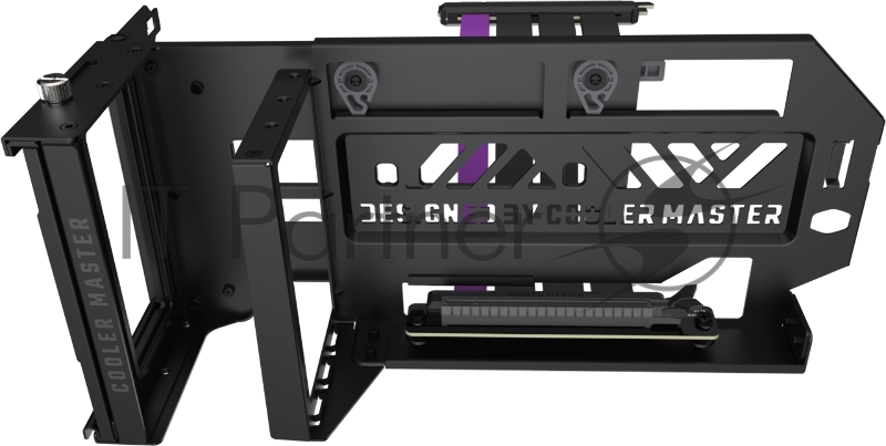 Cooler Master Vertical Graphics Card Holder Kit V3 with PCI-E 4.0 Riser Cable TBC Universal Vertical Graphics Card Holder Kit V3 with Riser Cable PCI-E 4.0 X16 (165 mm)