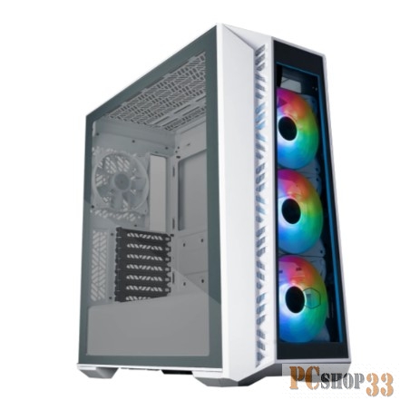 Cooler Master MasterBox 520 WHITE U3x1,U3.1type Cx1,Audio,ARGB fanx3,front TG panel