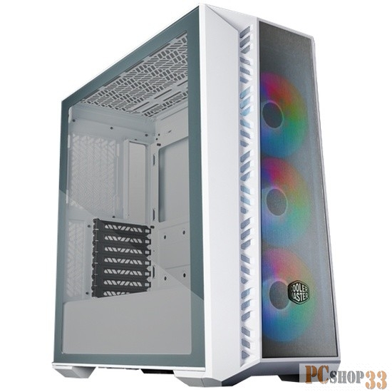 Cooler Master MasterBox 520Mesh White USB3.0x1,USB3.1type Cx1,Audio,ARGB fan x3,white,front Mesh panel