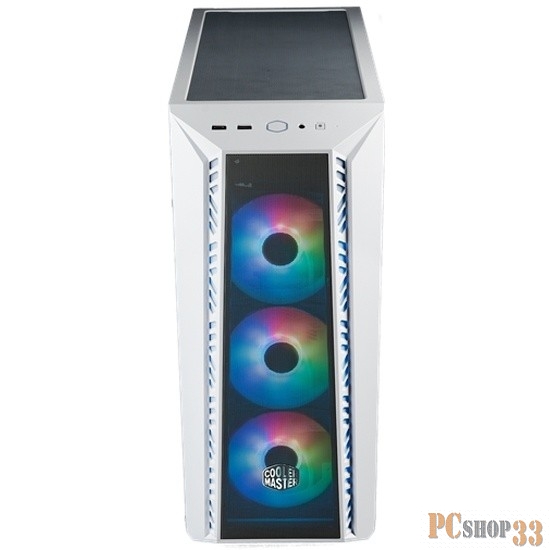 Cooler Master MasterBox 520Mesh White USB3.0x1,USB3.1type Cx1,Audio,ARGB fan x3,white,front Mesh panel