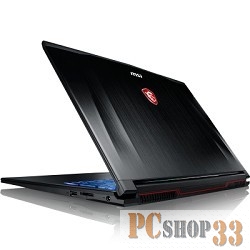 Ноутбук MSI GP72MVR 7RFX-635RU (Core i7 7700HQ-2.80ГГц, 8ГБ, 1000ГБ, GFGTX1060, LAN, WiFi, BT, WebCam, 17.3 1920x1080, W10 H), черный