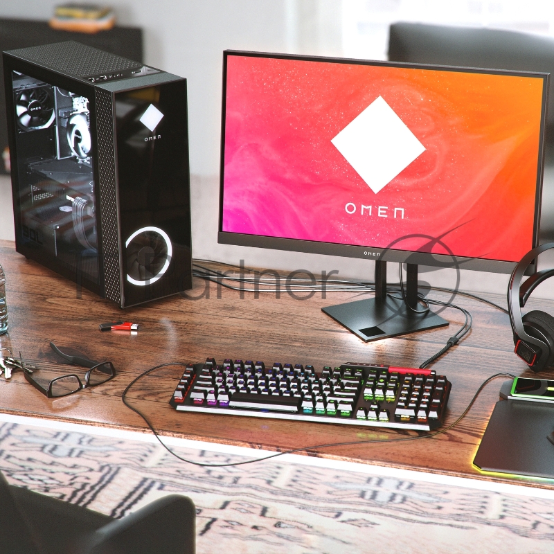 Персональный компьютер/ HP Omen GT13-1154 Tower AMD Ryzen 7 5800X(3.8Ghz)/16384Mb/1024PCIS RTX 3080(10240Mb)/WiFi/war 1y/Win11Home + No KBD, no MOUSE
