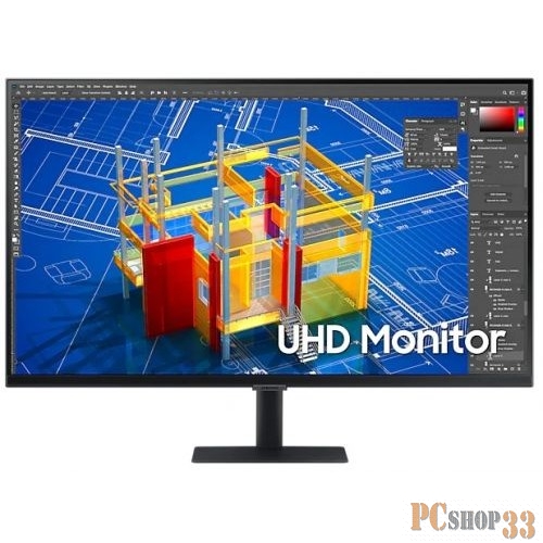 Монитор Samsung 31.5 S32A700NWM VA LED 16:9 3840x2160 5ms 2500:1 300cd 178/178 HDMI DP 60Hz HDR10 VESA Tilt Black 1 year