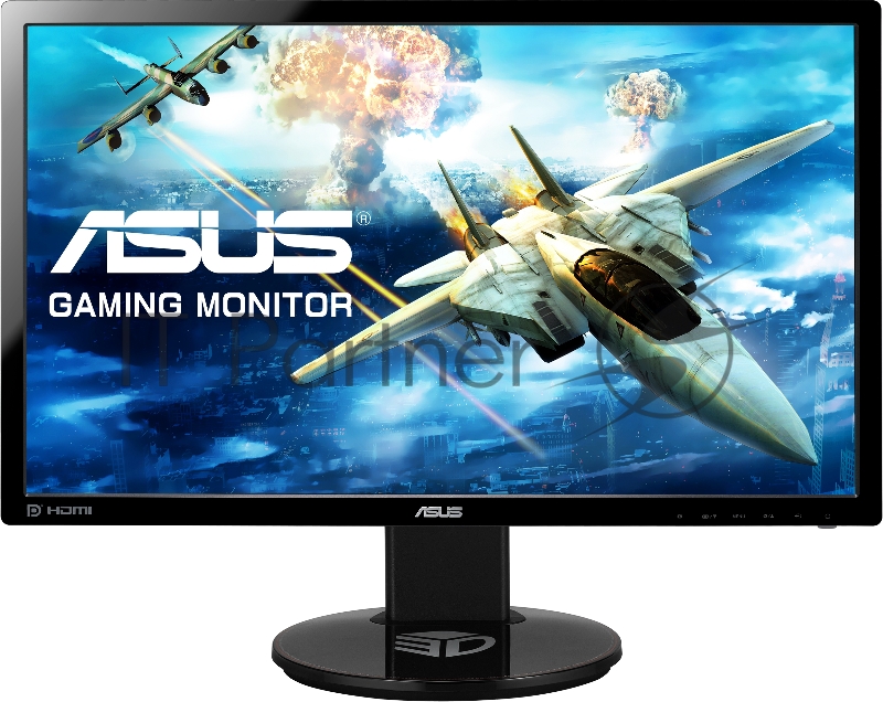 Монитор 24 ASUS VG248QE 3D Black LED, 3D, 1920x1080, 1ms, 350 cd/m2, ASCR 80M:1, DP, DVI-D (HDCP),