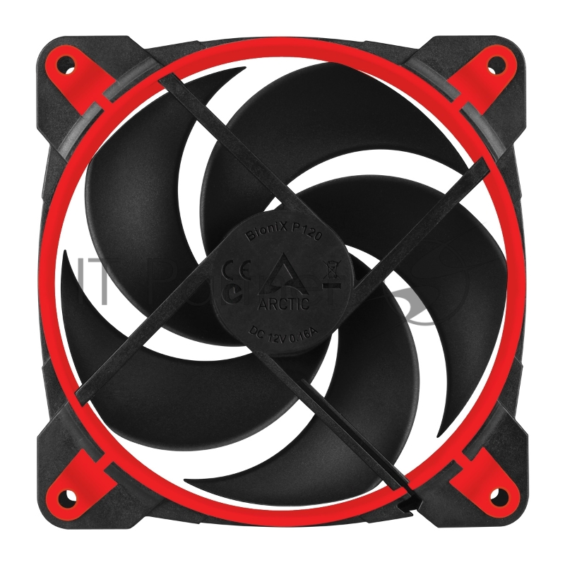 Вентилятор корпусной ARCTIC BioniX P120 (Red) PWM 200 - 2 100 RPM - retail (ACFAN00115A)