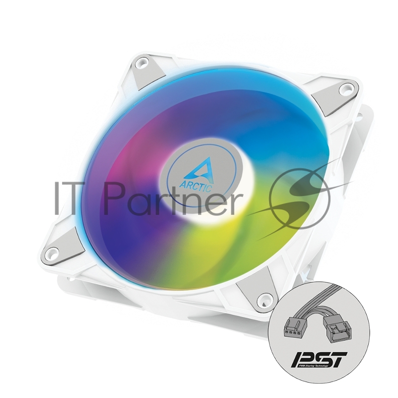 Вентилятор корпусной ARCTIC P12 PWM PST A-RGB (White) retail арт. ACFAN00254A