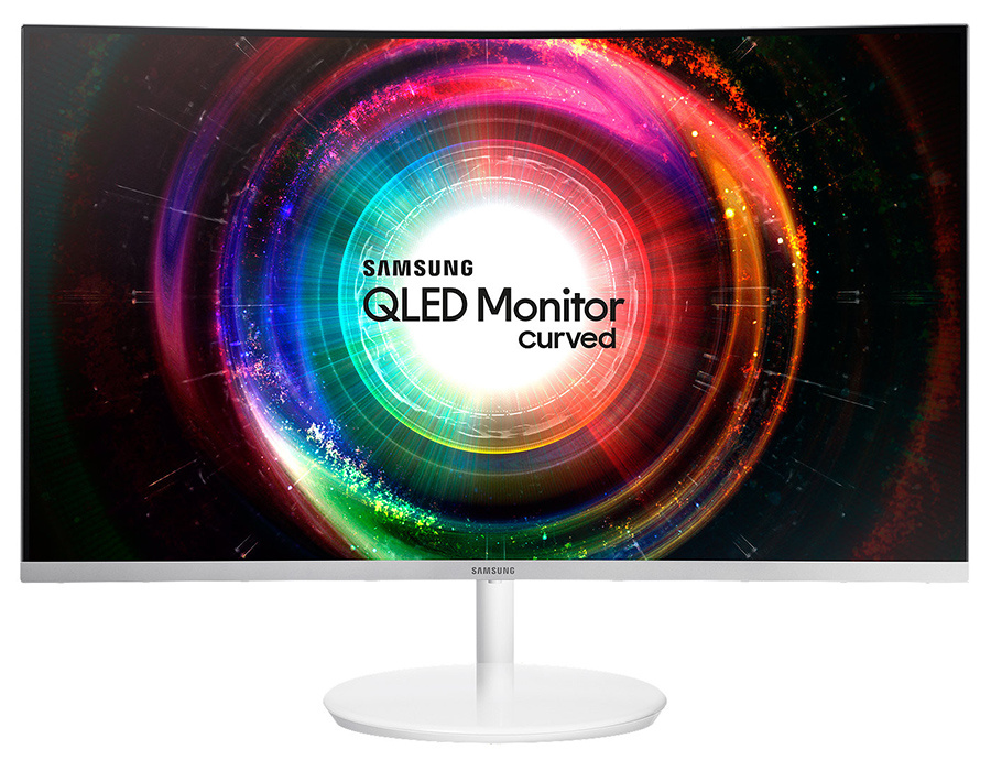 Монитор 26.9 Samsung C27H711QEI gl.WHITE VA, CURVED, 2560x1440, 4ms, 300 cd/m2, 3000:1 (Mega DCR),