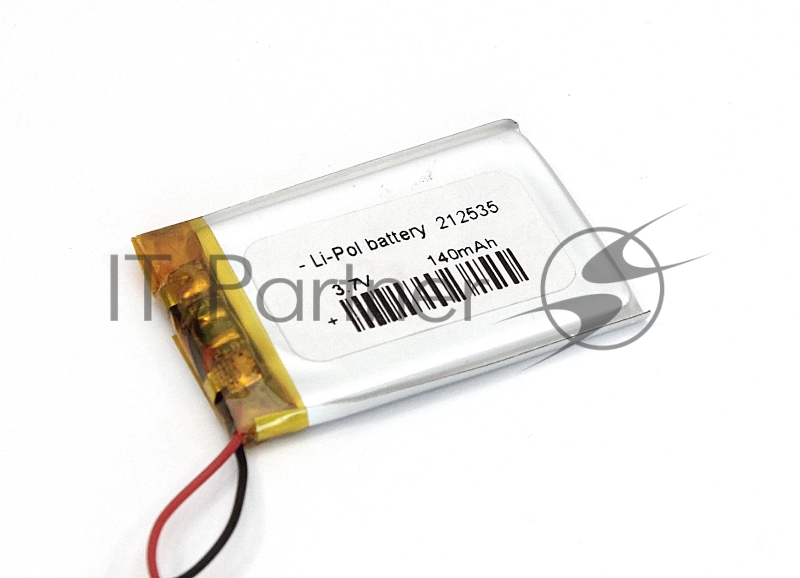 Аккумулятор Li-Pol (батарея) 2.1*25*35мм 2pin 3.7V/140mAh