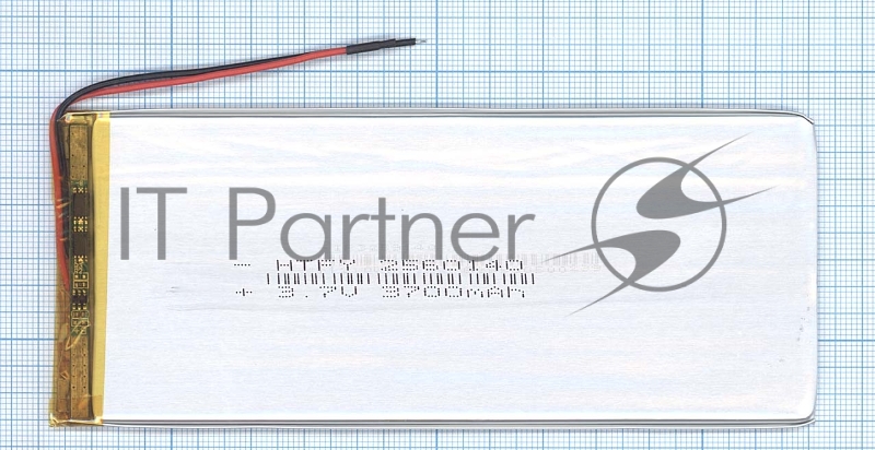 Аккумулятор Li-Pol (батарея) 2.5*60*140мм 2pin 3.7V/3700mAh